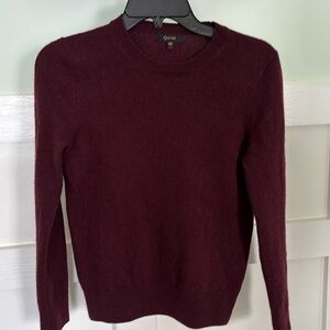 XS Burgundy Cashmere Sweater